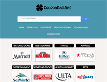 Tablet Screenshot of coupondad.net